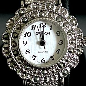 Sassoon Vintage Marcasite Look Choir Bracelet Watch